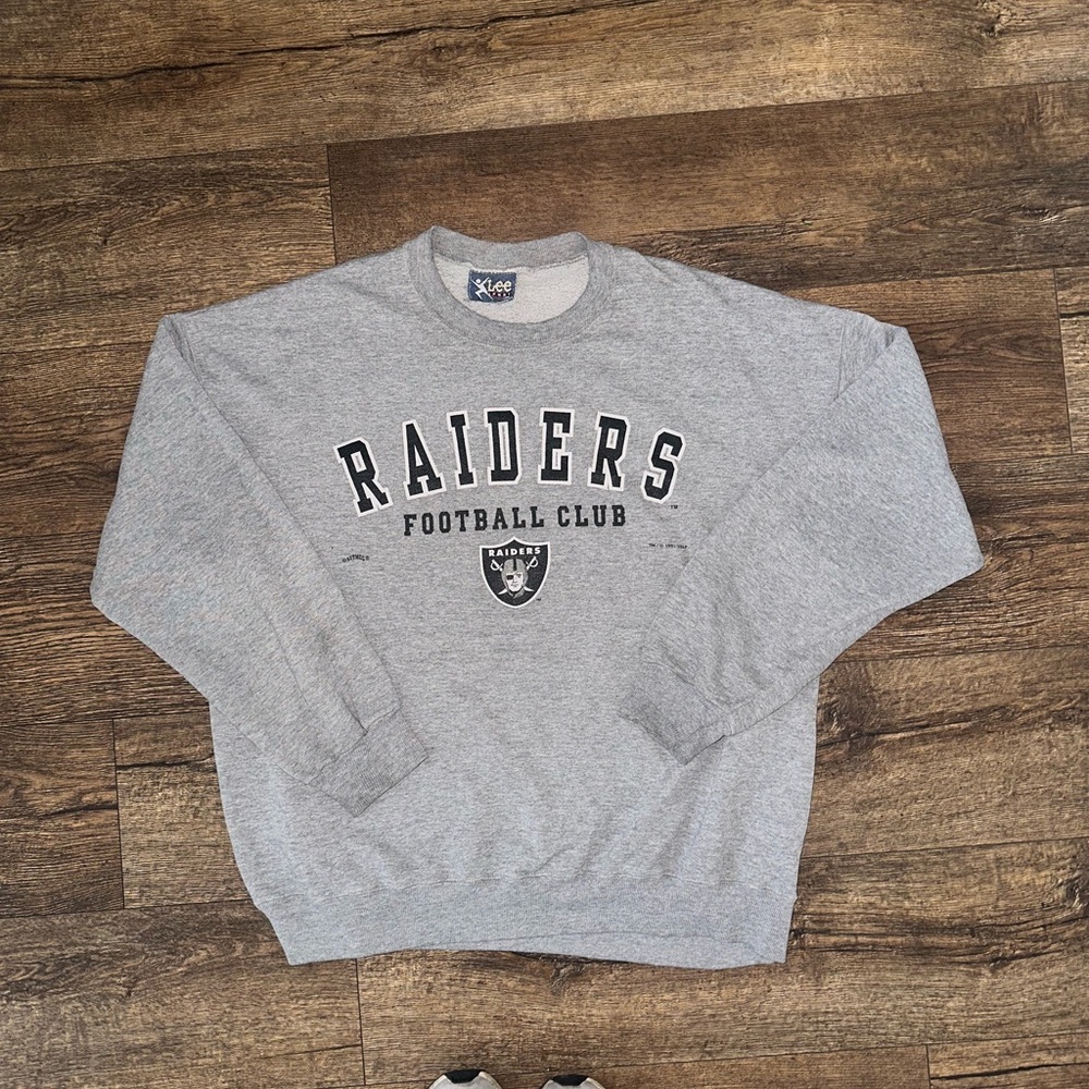 Vintage Las Vegas Raiders Sweatshirt Mens XXL Gray NFL Football Crewneck USA